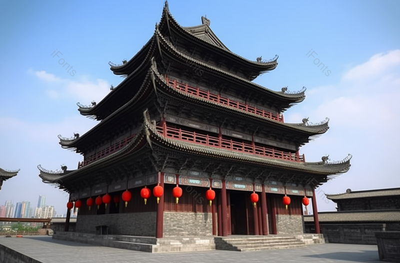 摄影图西安传统城墙建筑著名景点,高清,摄影图,摄影图片,图片大全,摄影图免费下载